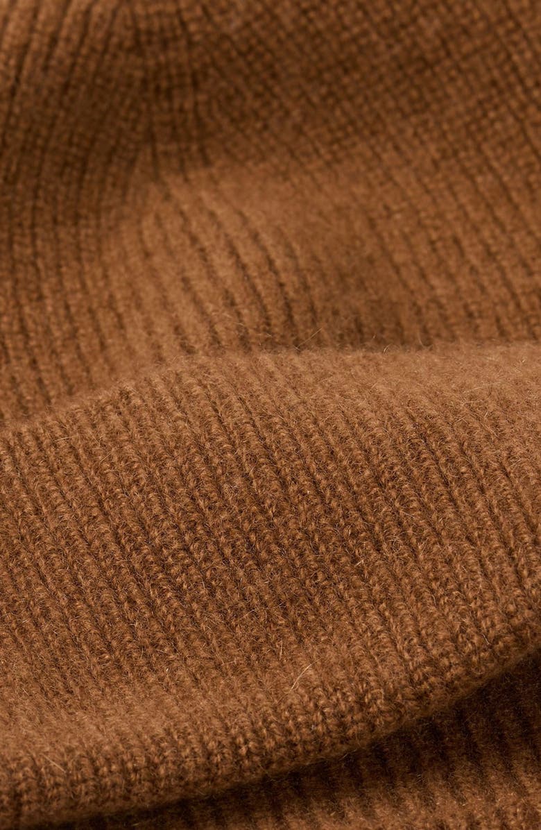 SANDRO Cashmere beanie, Alternate, color, Cognac