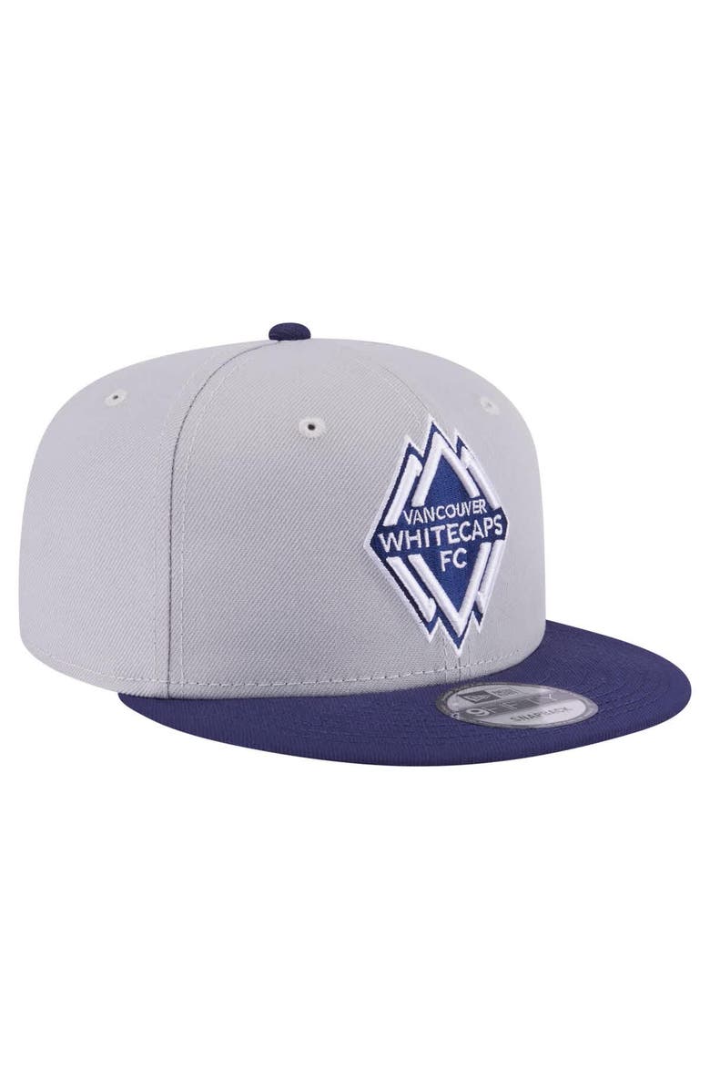 New Era Men's New Era Gray Vancouver Whitecaps FC Color Pack Two-Tone 9FIFTY Snapback Hat, Alternate, color, Gray