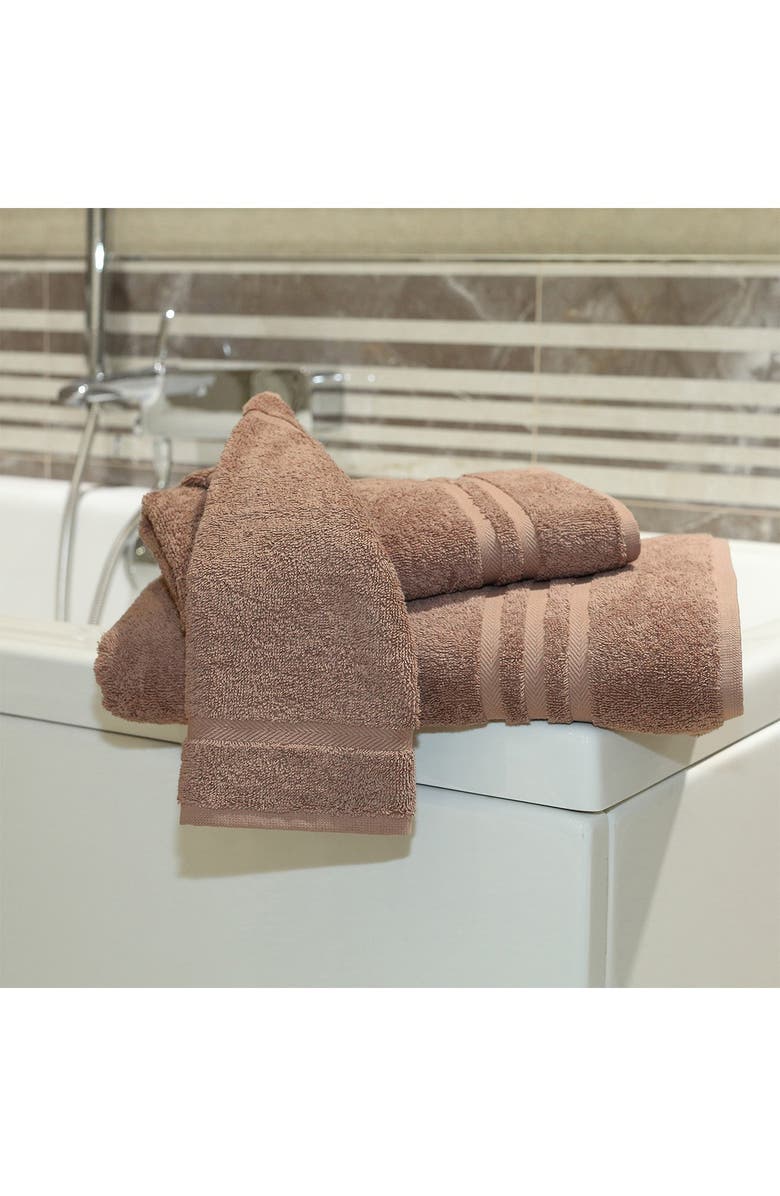 Linum Home Textiles Denzi 3-Piece Towel Set - Latte, Alternate, color, Latte