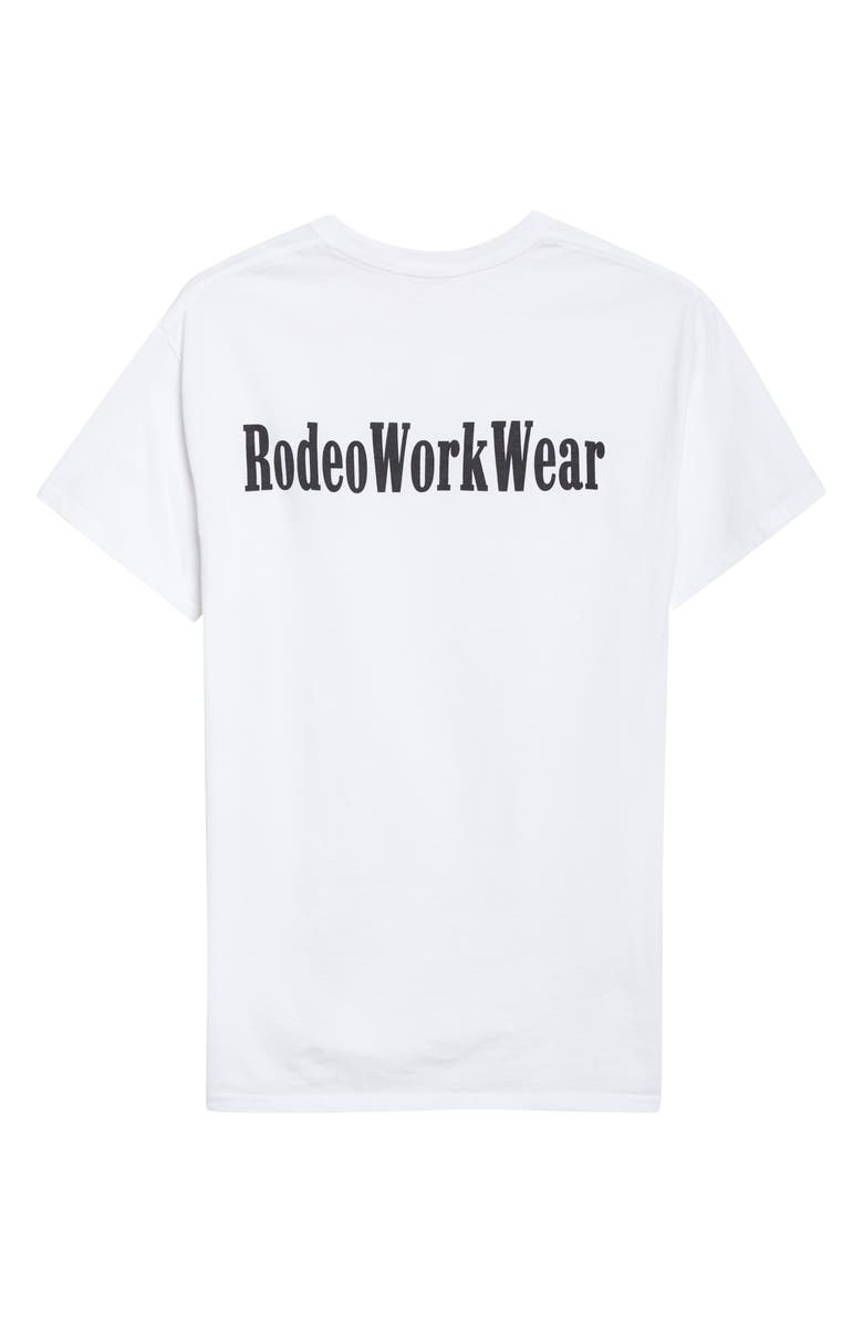 Rodeo Work Wear RWW Logo T-Shirt, Alternate, color, White/ Black