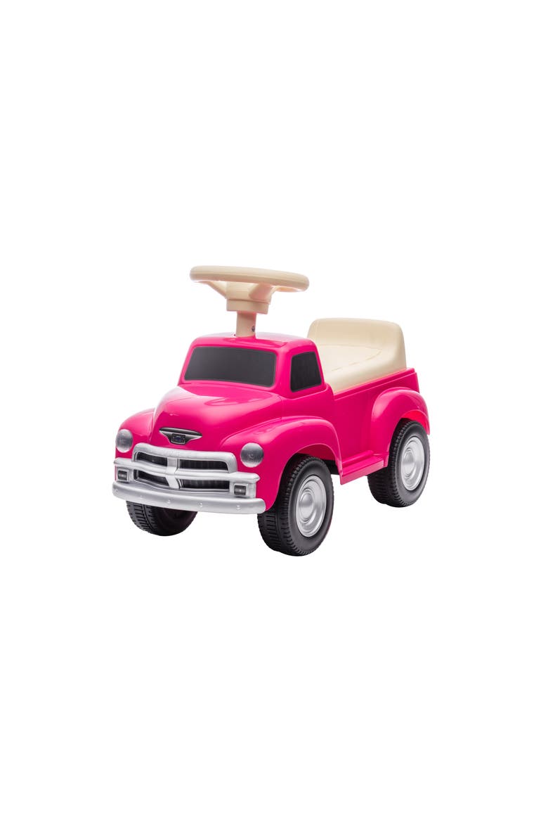 Chevrolet 3100 Vintage Push Car for Toddlers, Main, color, PINK