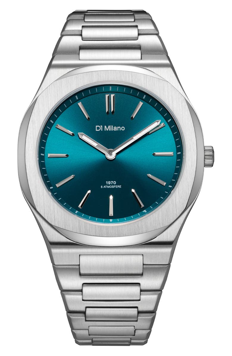 D1 Milano Ultra Thin Bracelet Watch, 39mm, Main, color, Green