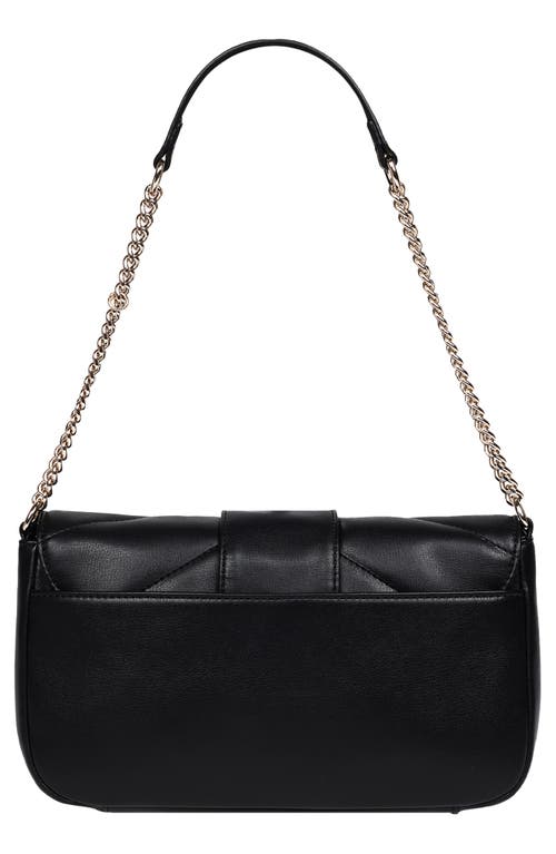 True Religion Quilted Flap Shoulder Bag & Mini Bag Set In Black