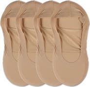 MeMoi Assorted 4-Pack Cushioned Liner Socks