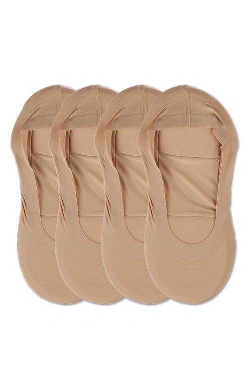 Memoi Assorted 4-pack Cushioned Liner Socks