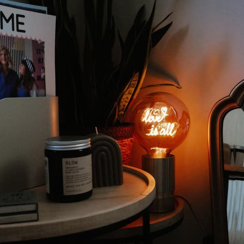 Mitb Love Is All Portable Table Lamp In Gold