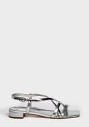 MARION PARKE Sabine Flat | Mirrored Leather