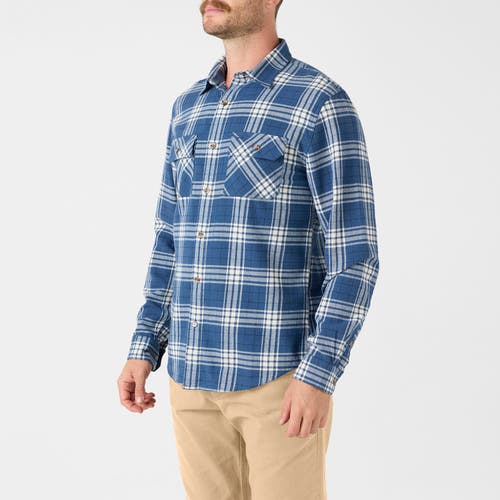 Shop Mountain Khakis Park Flannel Shirt In Faded Indigo