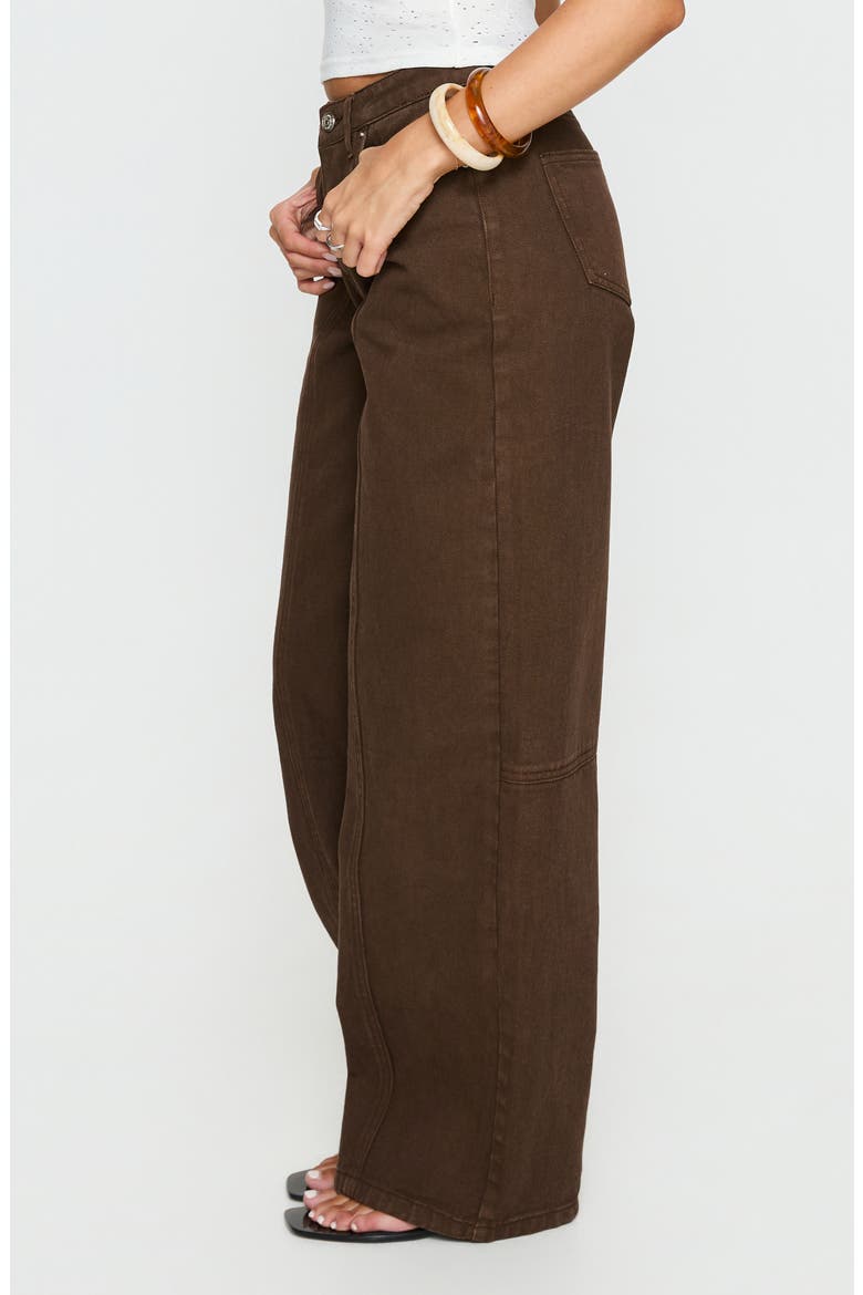 Lando Low Rise Straight Leg Jeans, Alternate, color, CHOCOLATE