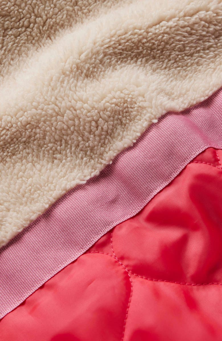 Mini Boden Kids' Padded Hooded Coat, Alternate, color, Navy Tiger Stripe