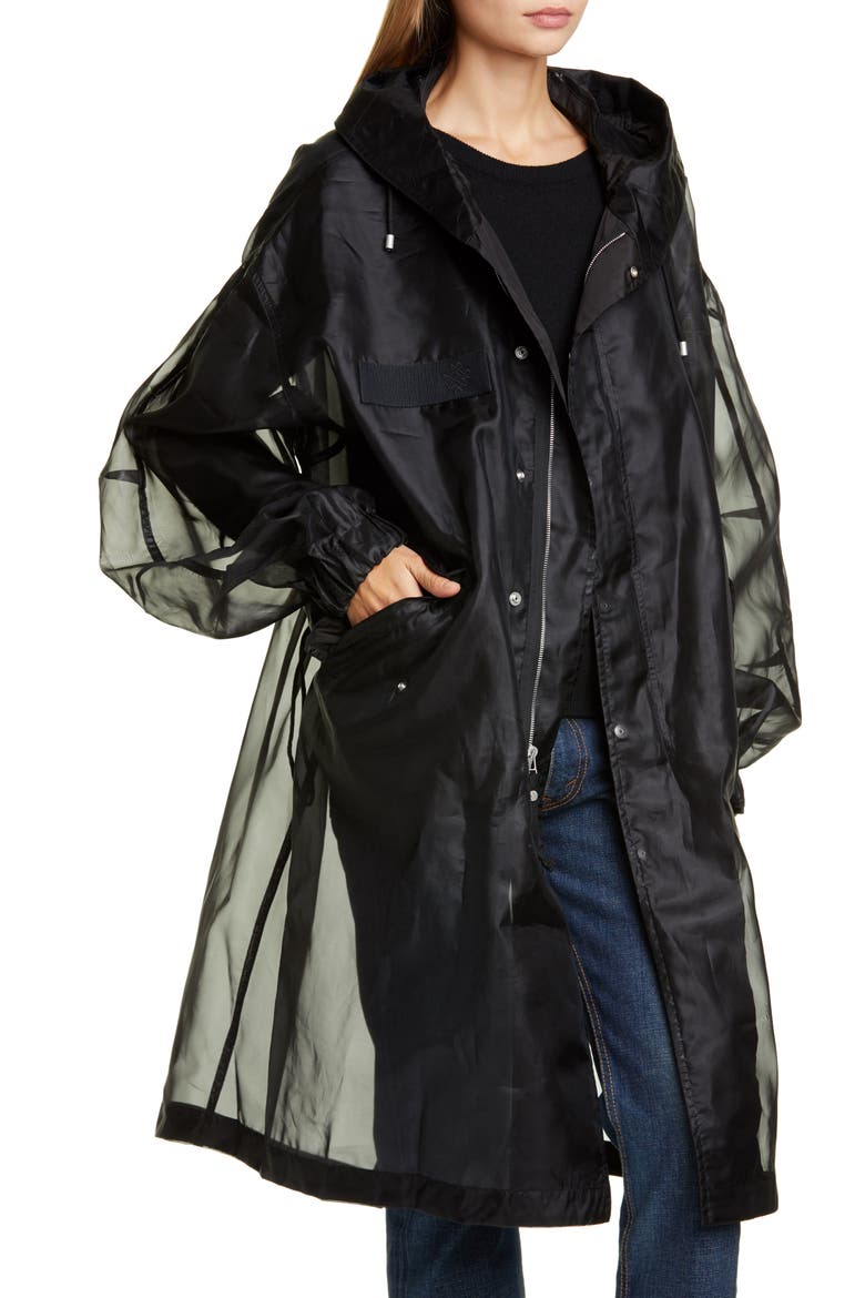 Tech Organdy Jacket, Alternate, color, BLACK