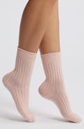 Casa Clara Rib Cotton Blend Crew Socks
