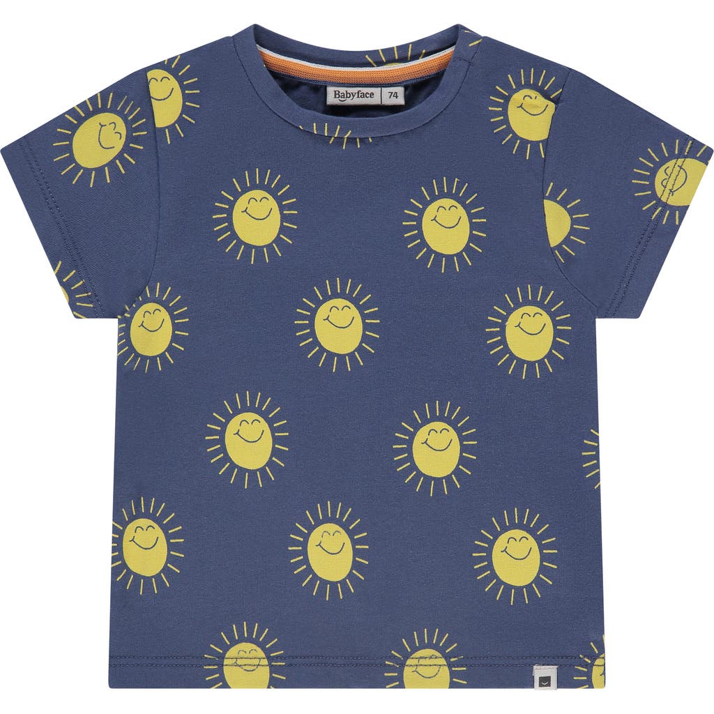 Babyface Animated Allover Short Sleeve T-shirt In Blue
