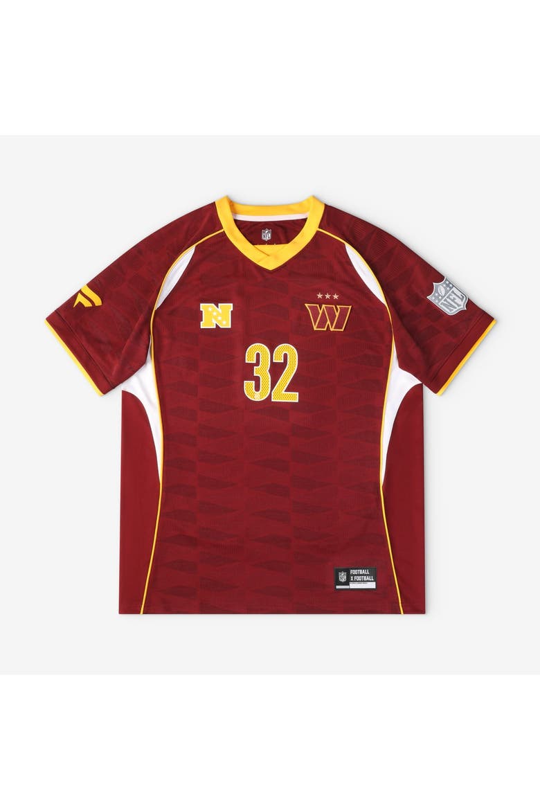 Men's Fanatics Burgundy Washington Commanders Football x Football Collared Fan Top, Main, color, Burgundy