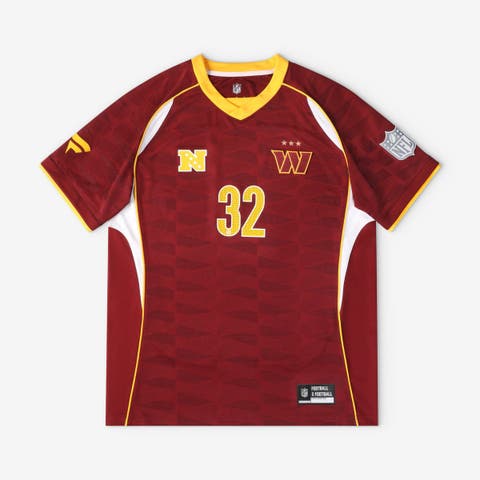 Men's Fanatics Burgundy Washington Commanders Football x Football Collared Fan Top