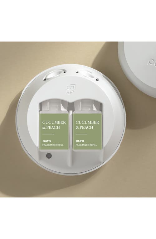 Pura 2-pack Diffuser Fragrance Refills In Cucumber & Peach
