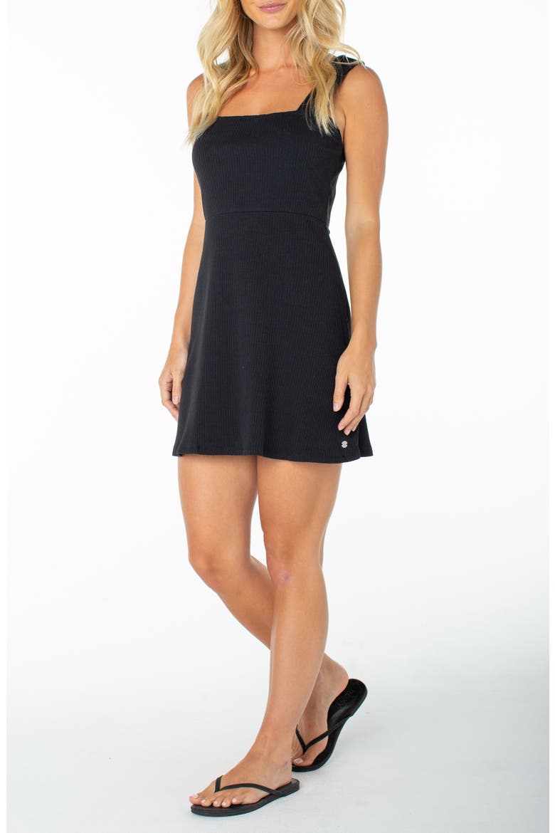 Jetty Rib Minidress, Alternate, color, ANTHRACITE