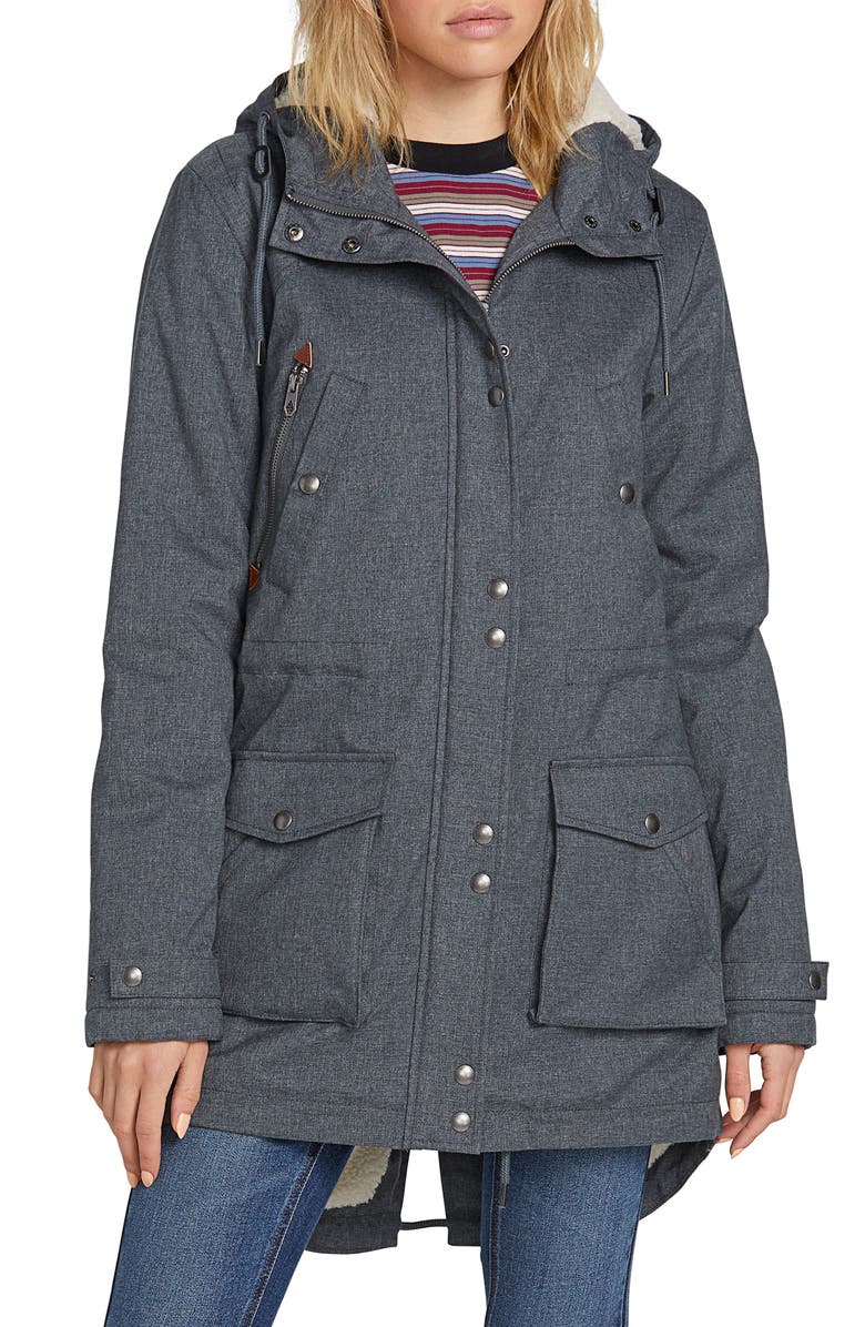 Volcom Walk on By 5K Parka, Main, color, 