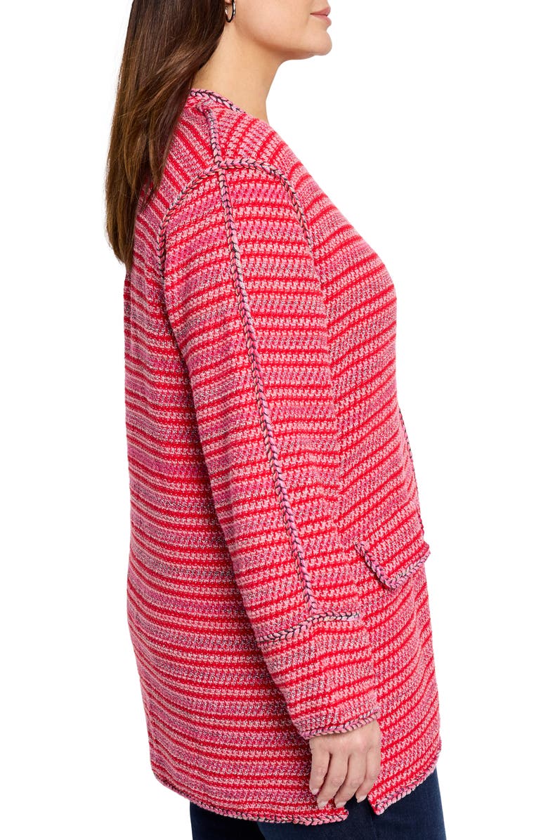 NIC+ZOE Heat Clash Cardigan, Alternate, color, Haute Red