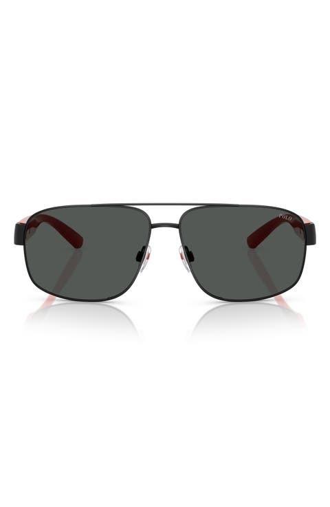62mm Oversize Pilot Sunglasses