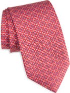 FERRAGAMO Zelig Gancini Print Silk Tie