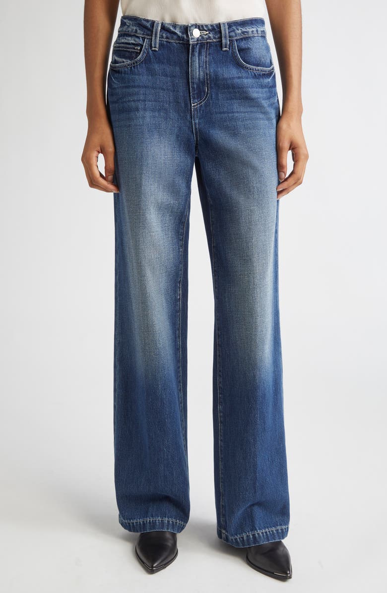 L'AGENCE Clayton High Waist Wide Leg Jeans, Main, color, Orella