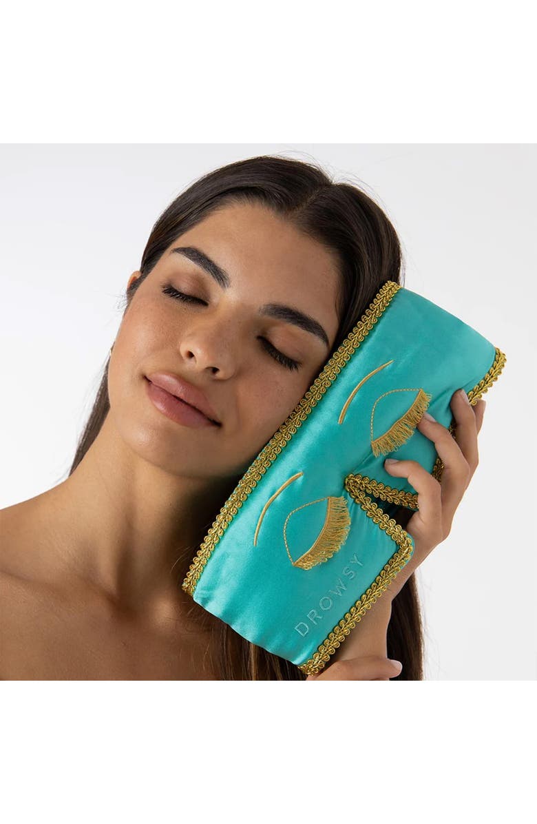 Drowsy Breakfast at Drowsy Eyelash Protecting Mask, Alternate, color, Turquoise