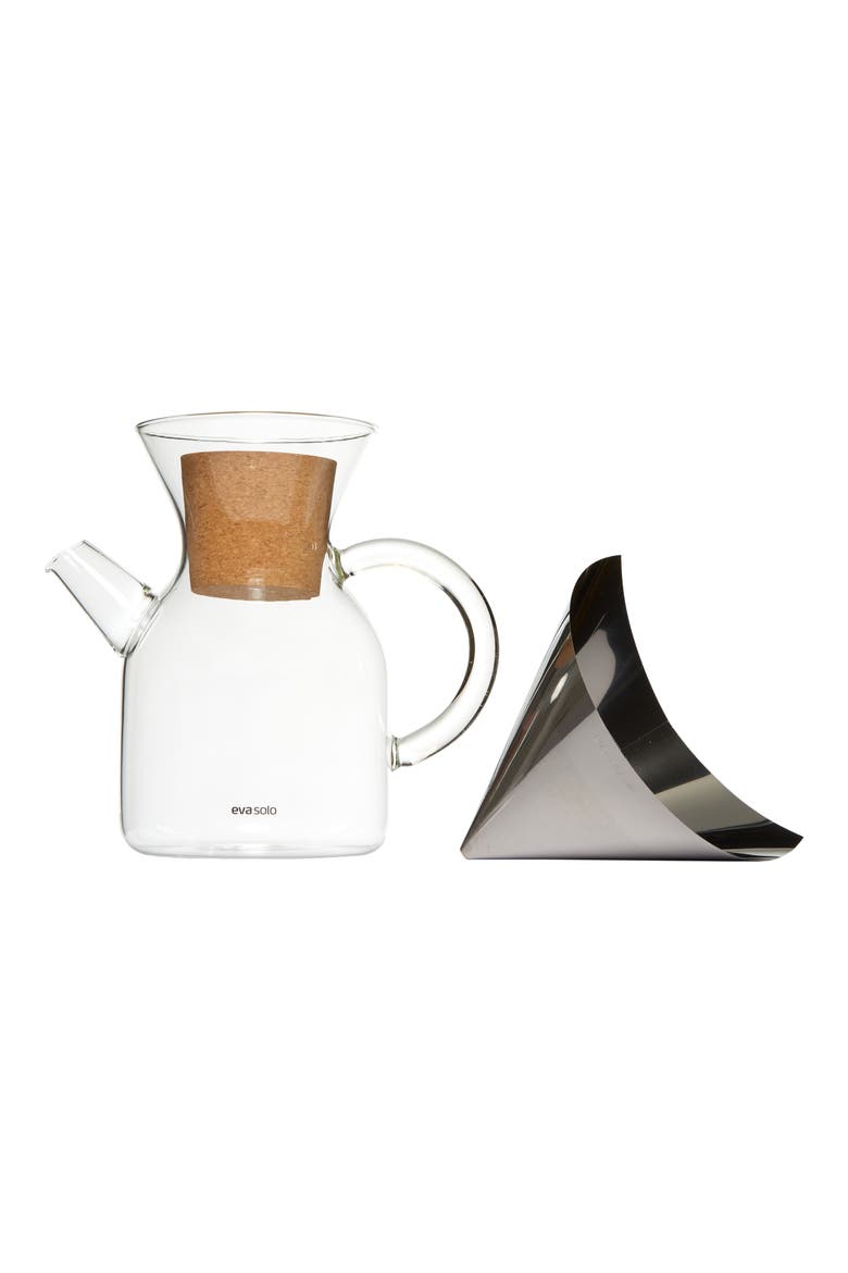 Design Store Pour Over Coffee Carafe, Main, color, CLEAR