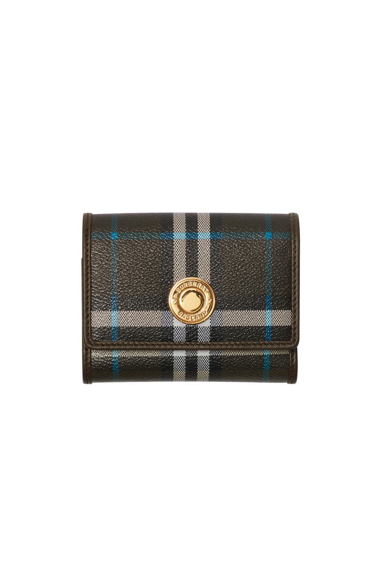 Burberry Small Check Folding Wallet, Main, color,
