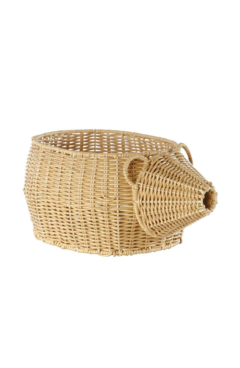 Kaplan Early Learning Company Hedgehog Washable Wicker Basket, Main, color, 