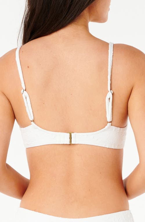 Rip Curl Dusk Jacquard D- & Dd-cup Bikini Top In White
