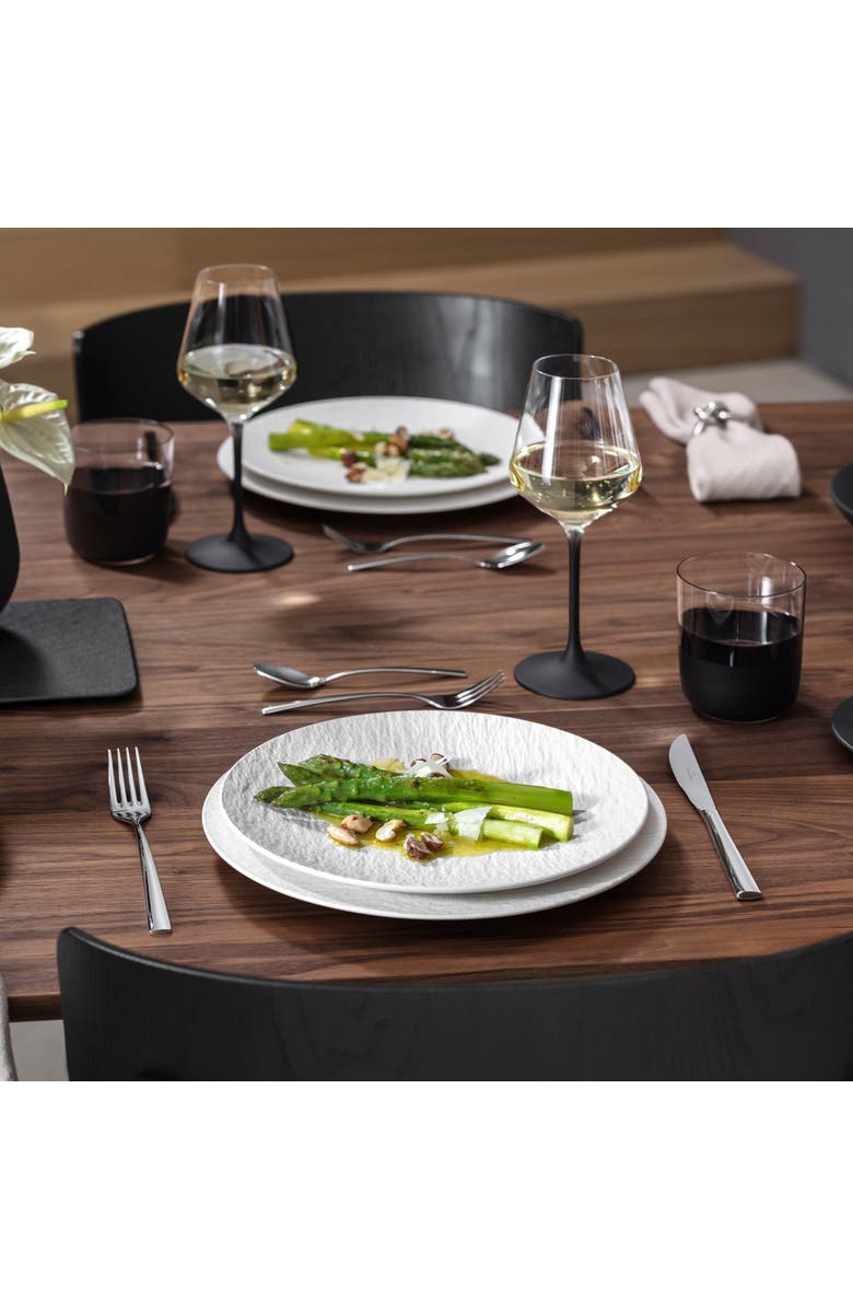 Villeroy & Boch Manufacture Rock blanc Universal Coupe Plate, Alternate, color, White