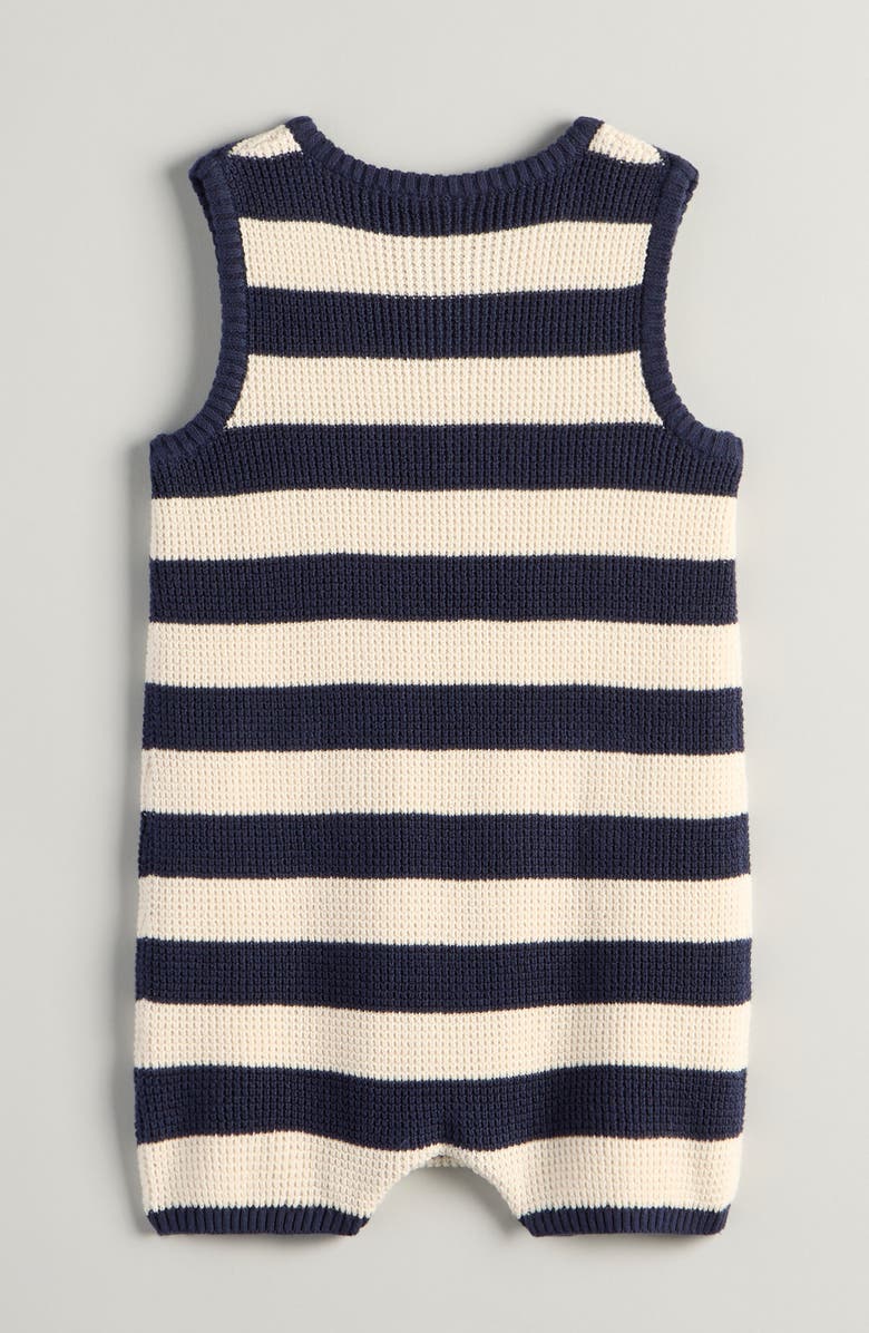 Nordstrom Sleeveless Knit Romper, Alternate, color, Navy Peacoat Kinsley Stripe
