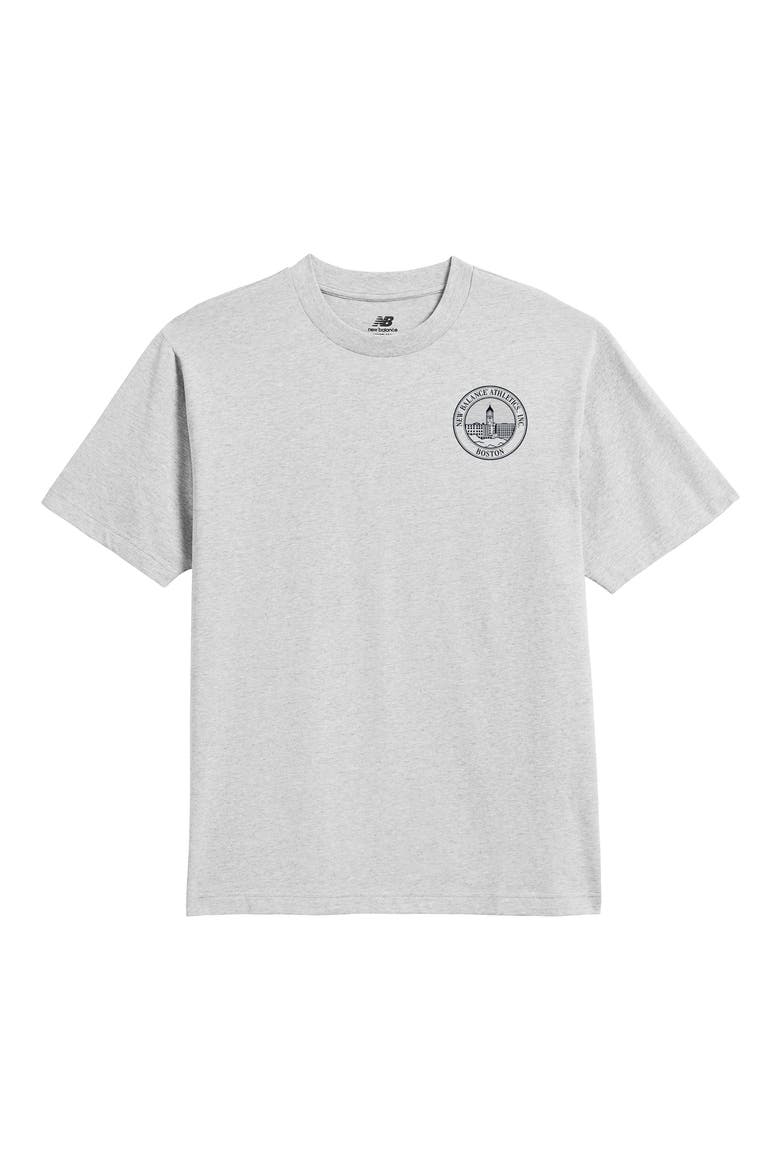 Crest Graphic T-Shirt, Main, color, ASH HEATHER