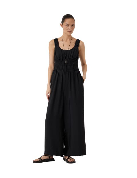 Wrenna Gathered Straps Airflow Jumpsuit