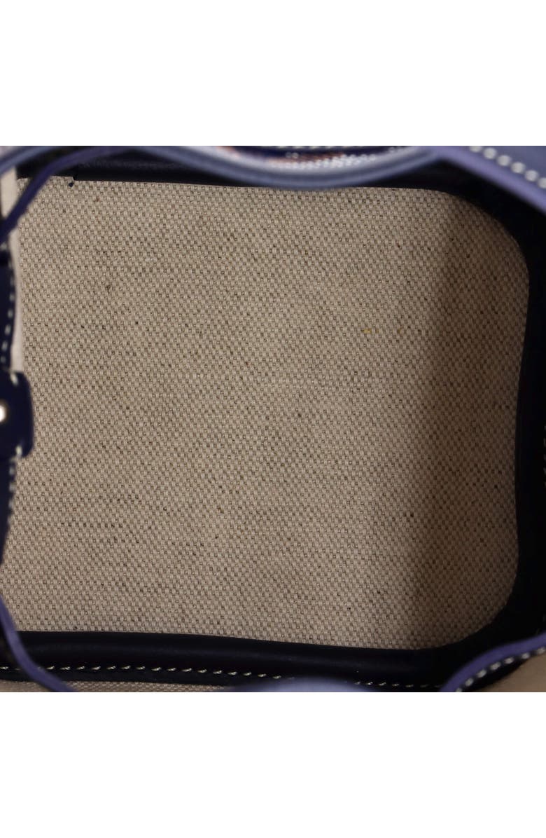 Pre-Owned Goyard Petit Flot Bucket Bag Coated Canvas Mini, Alternate, color, Blue