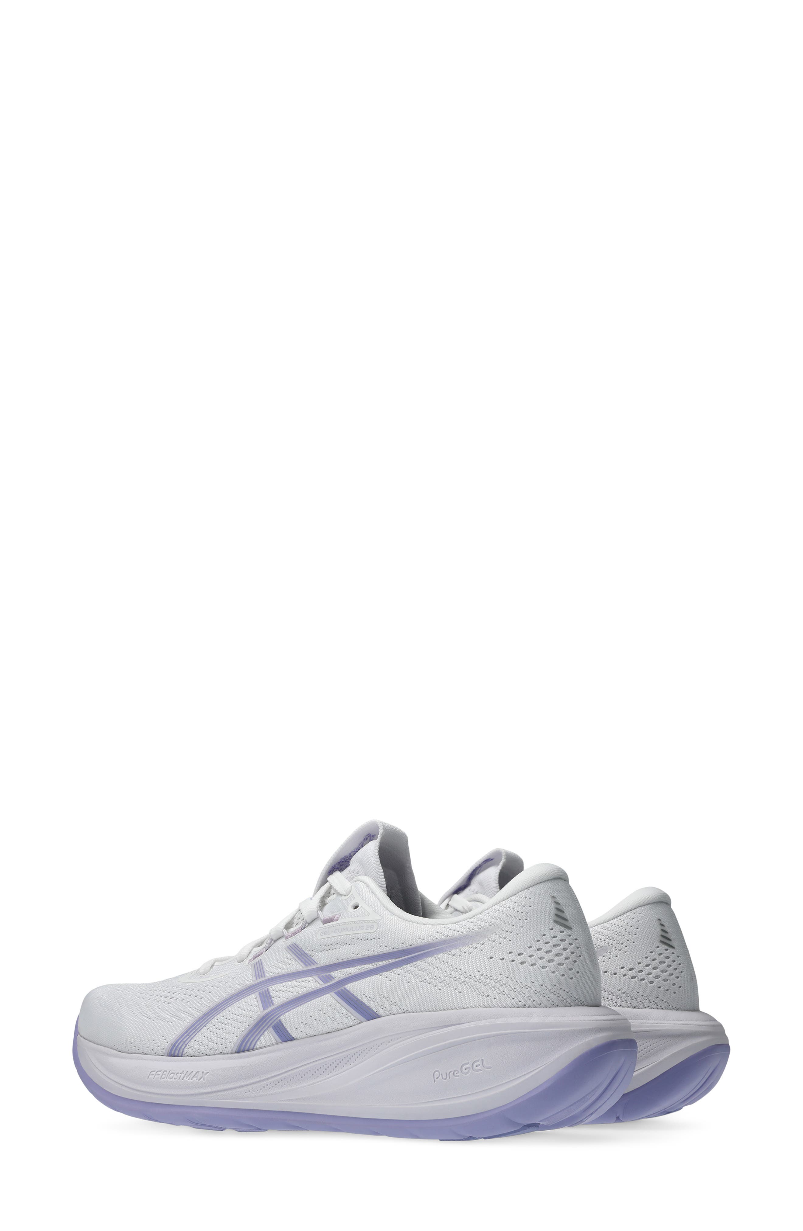 GEL-CUMULUS® 28 Running Shoe, Alternate, color, WHITE/ BLUEBELL