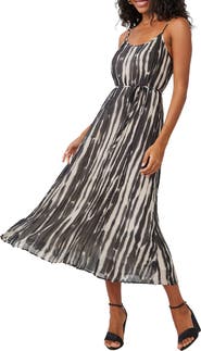 Bella Dahl Abstract Stripe Midi Dress