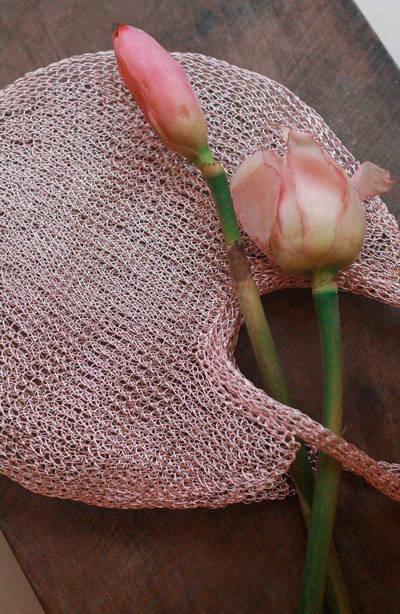 BRUNNA.CO The Sol Mesh Wire Tote Bag in Pink, Alternate, color, Pink