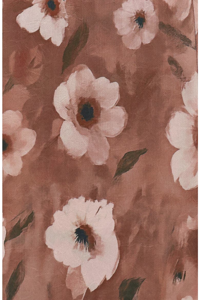Barluin Floral Midi Dress, Alternate, color, BROWN FLORAL