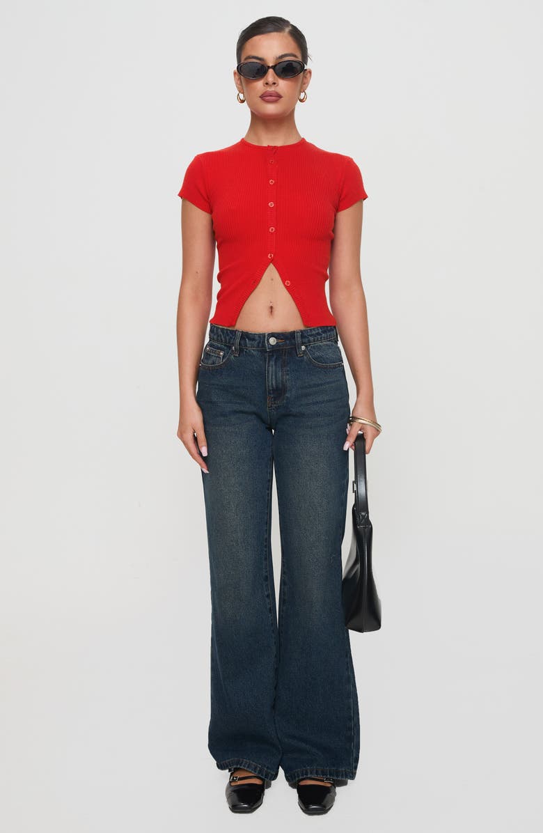 Princess Polly Cybele Low Rise Straight Leg Jeans, Alternate, color, 