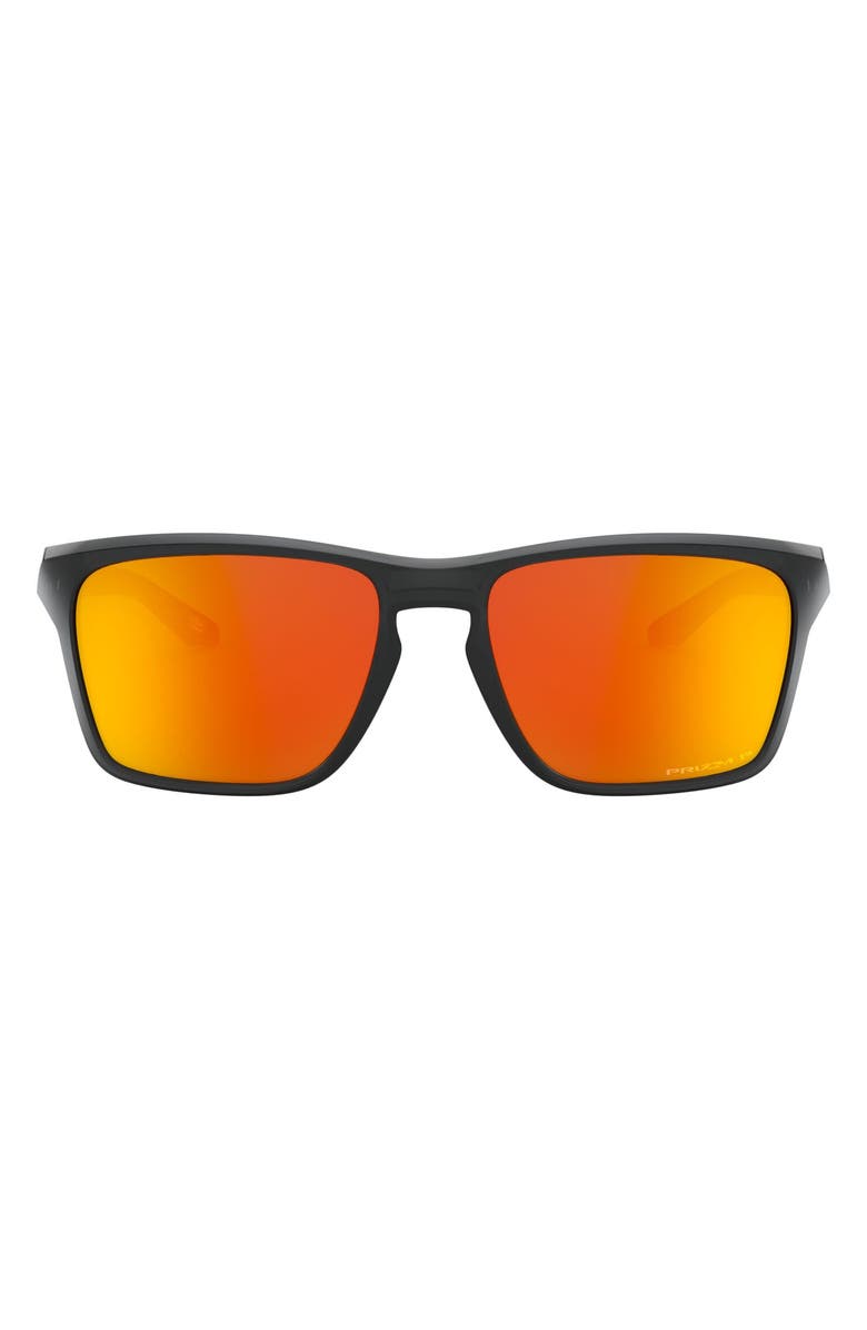 Oakley Sylas 57mm Prizm<sup>™</sup> Polarized Keyhole Sunglasses, Main, color,
