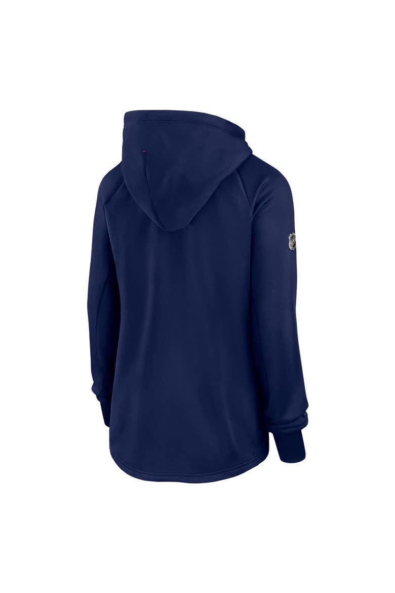 Women's Fanatics  Navy Washington Capitals Authentic Pro Rink Fleece Full-Zip Jacket, Alternate, color, Navy