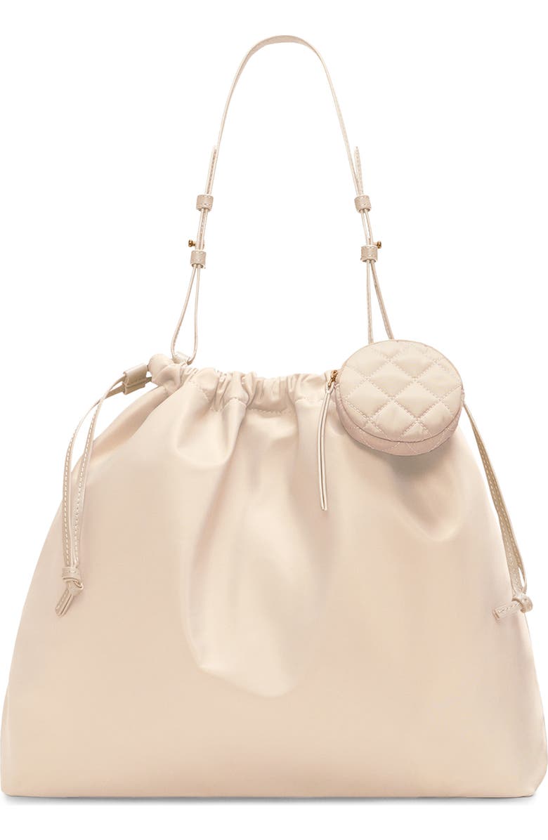 MZ Wallace Small Waverly Nylon Shoulder Bag, Main, color, Buff
