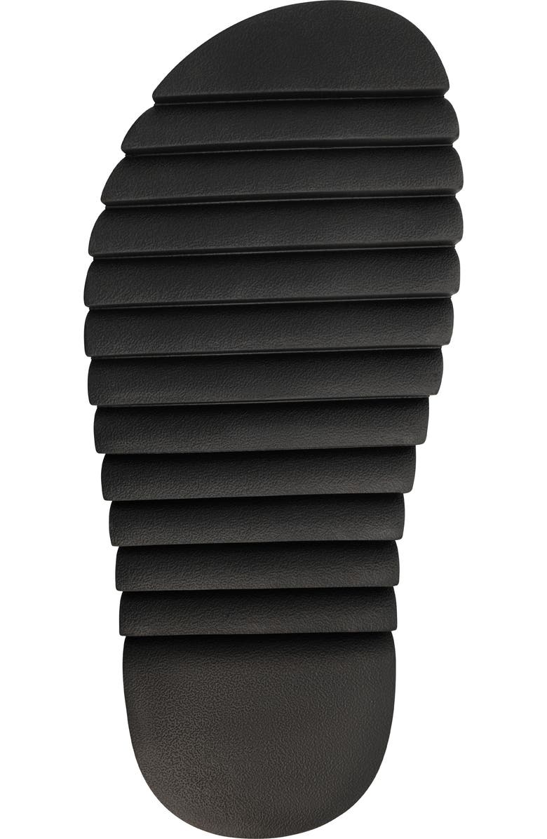 KARL LAGERFELD PARIS Tumbled Leather Crisscross Slide Sandal, Alternate, color,