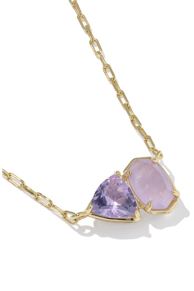 Tatum Pendant Necklace, Alternate, color, GOLD PURPLE MIX