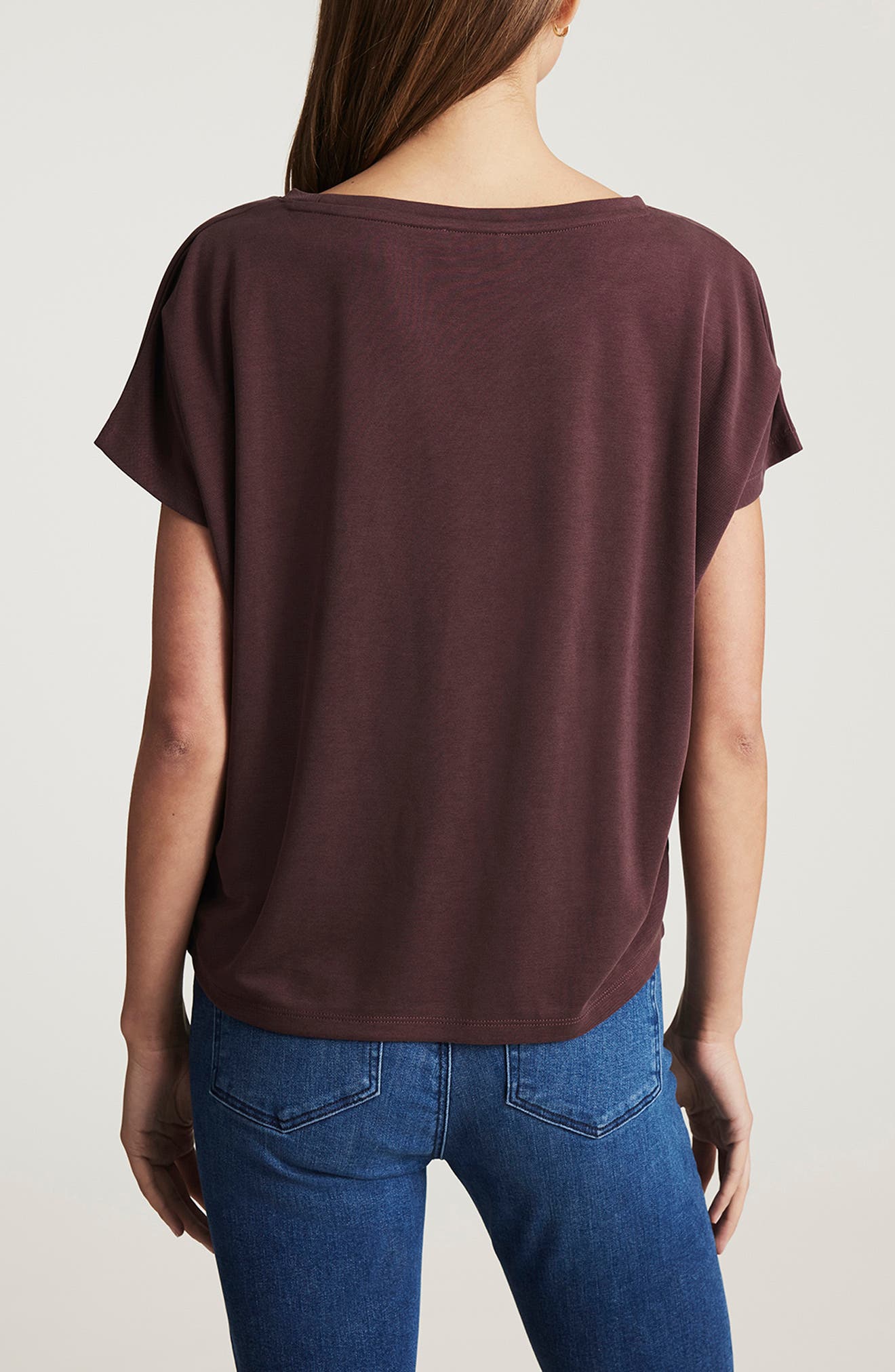 Luxe Touch Boat Neck T-Shirt - image 2