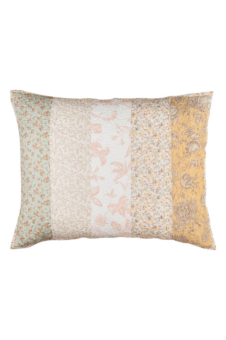 20" x 26" Audrey Cotton Standard Sham - Machine Washable, Main, color, Yellow
