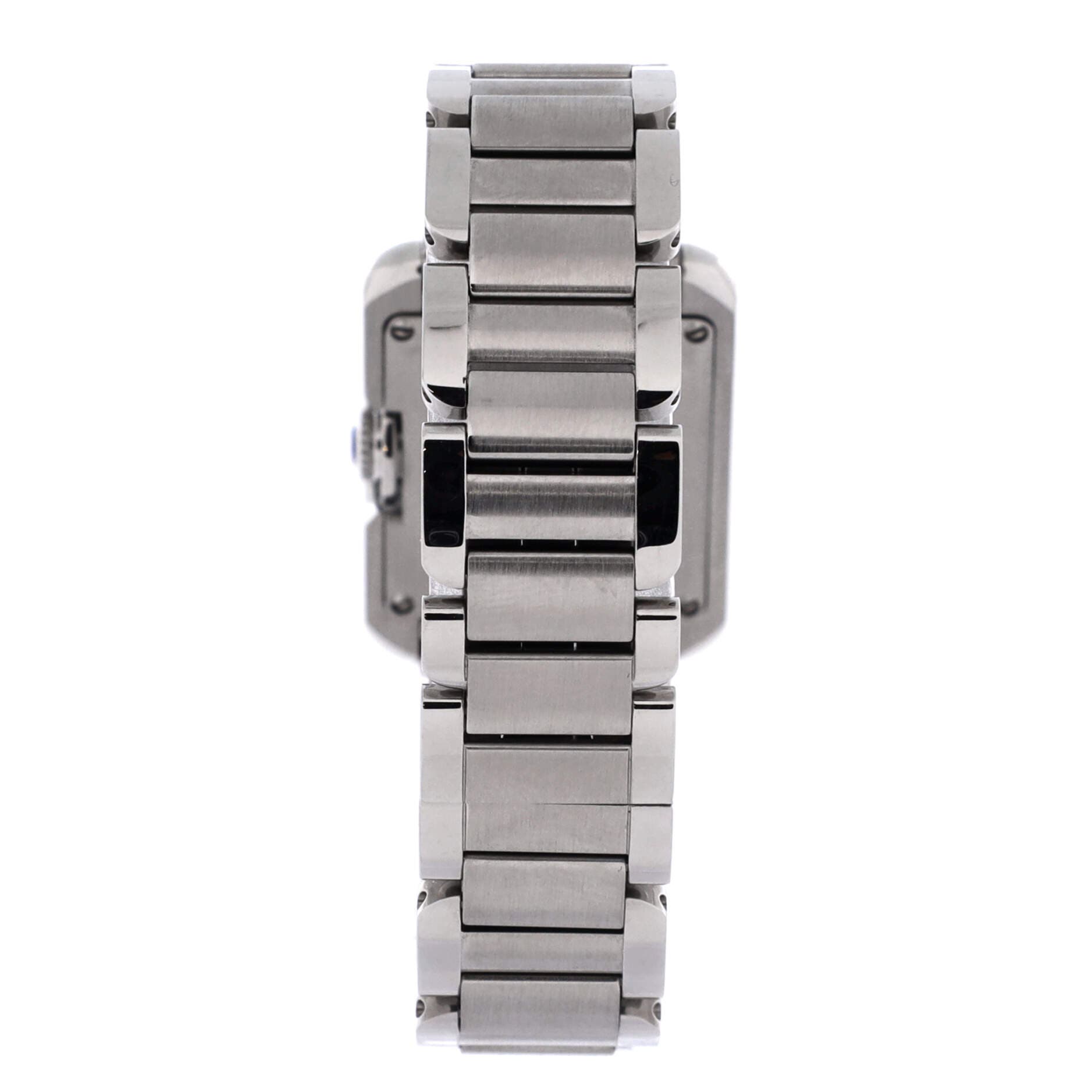 Tank Anglaise Quartz Watch Stainless Steel 23, Alternate, color, Metallic Silver