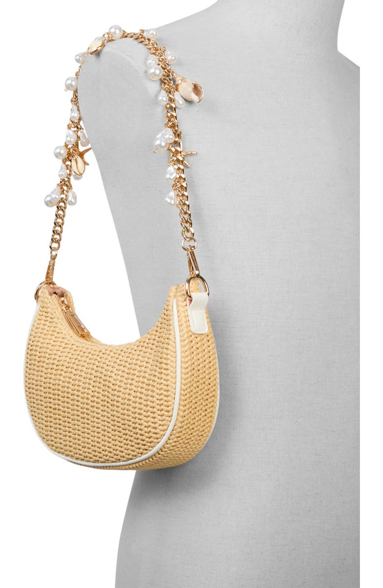 ALDO Beach Glow X Woven Shoulder Bag, Alternate, color,